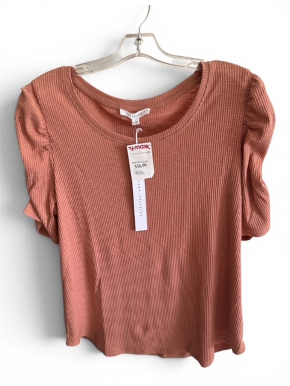 NWT Jane + Delancey Top, Ruched Sleeves, Large
